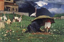 Luigi Nono First Rain Norge oil painting art